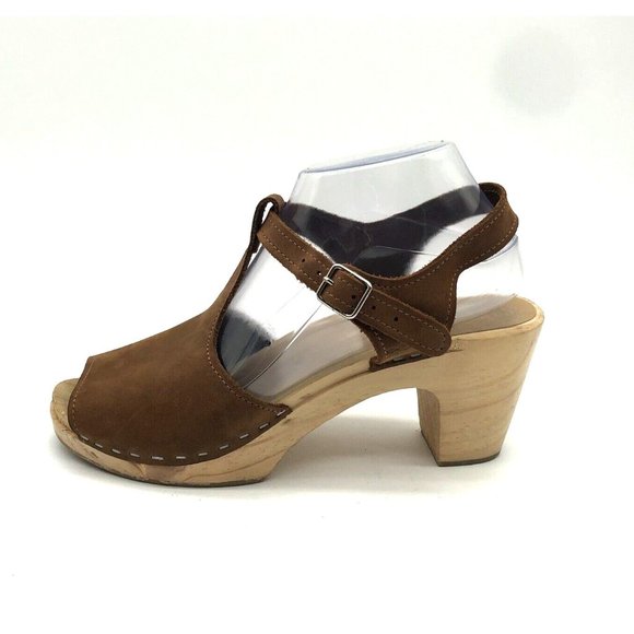 Sandgrens Shoes - Sandgrens Clog Sandals Brown Leather Women’s Size 39